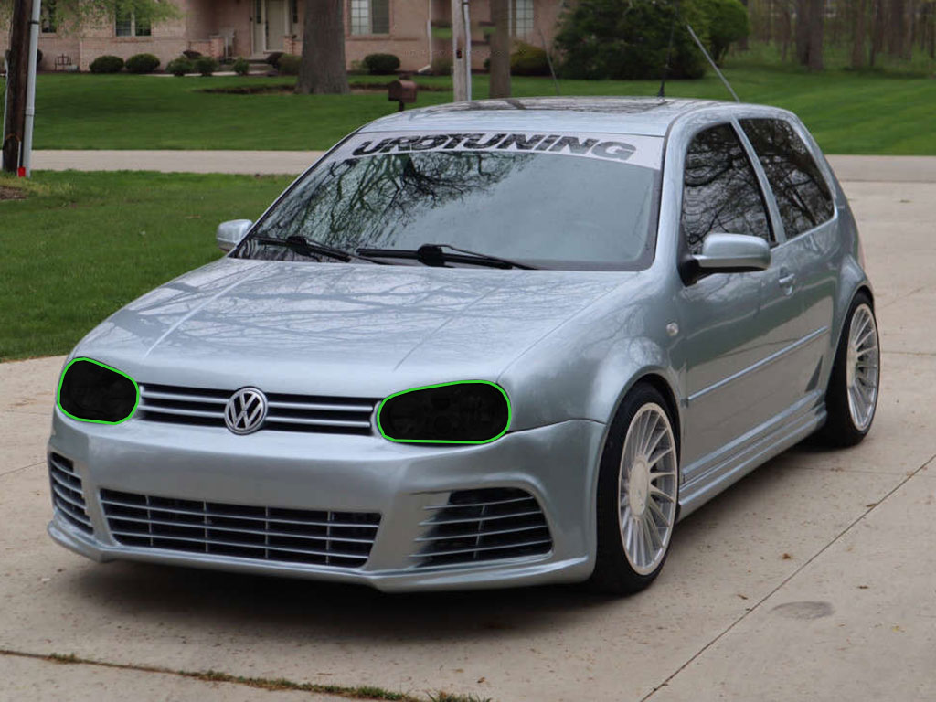 Volkswagen GTI 1999-2005 Headlight Tint Location