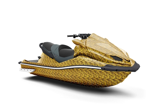 Rwraps™ 3D Carbon Fiber Gold (Digital) Jet Ski Wraps