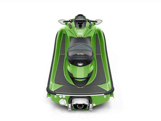 Rwraps 3D Carbon Fiber Green Jet Ski Vinyl Wraps