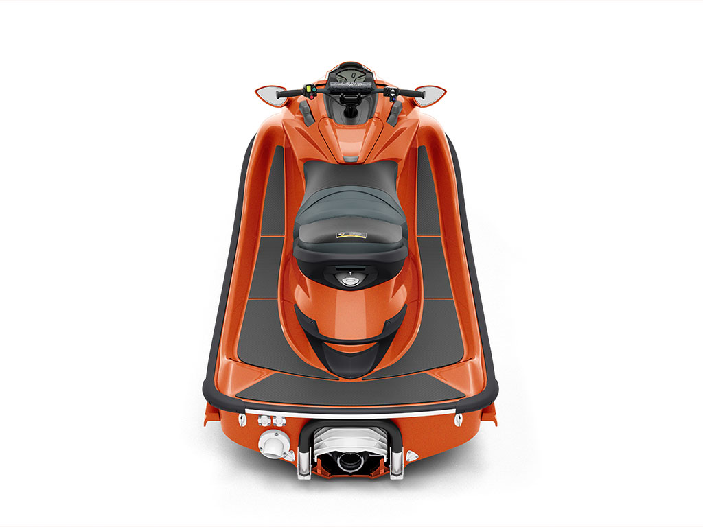 Rwraps Gloss Metallic Fire Orange Jet Ski Vinyl Wraps