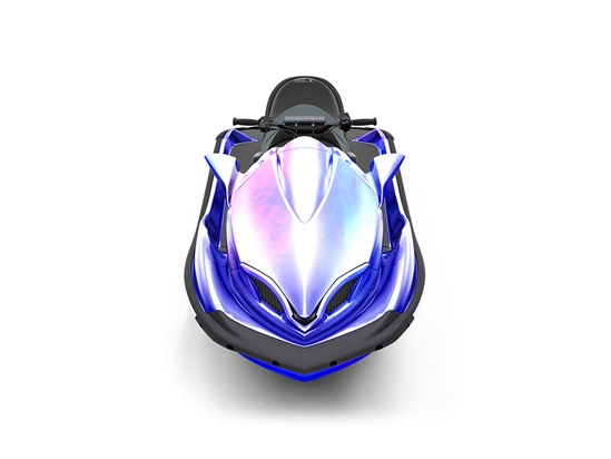 Rwraps Holographic Chrome Blue Neochrome DIY Jet Ski Wraps