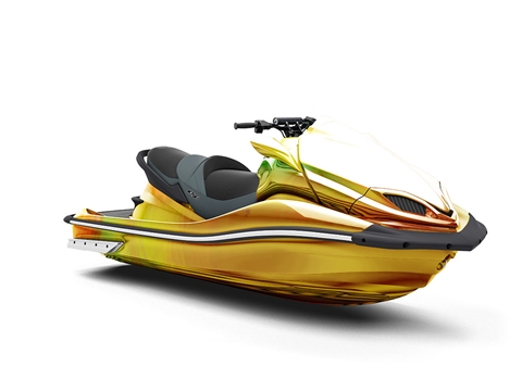 Rwraps™ Holographic Chrome Gold Neochrome Jet Ski Wraps