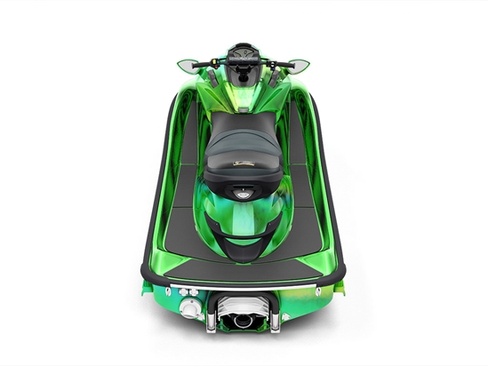 Rwraps Holographic Chrome Green Neochrome Jet Ski Vinyl Wraps