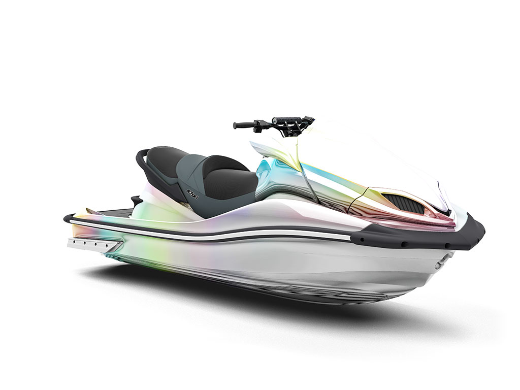 Rwraps™ Holographic Chrome Silver Neochrome (Matte) Vinyl Jet Ski Wrap