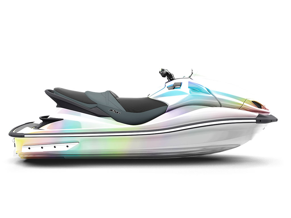 Rwraps Holographic Chrome Silver Neochrome (Matte) Do-It-Yourself Jet Ski Wraps