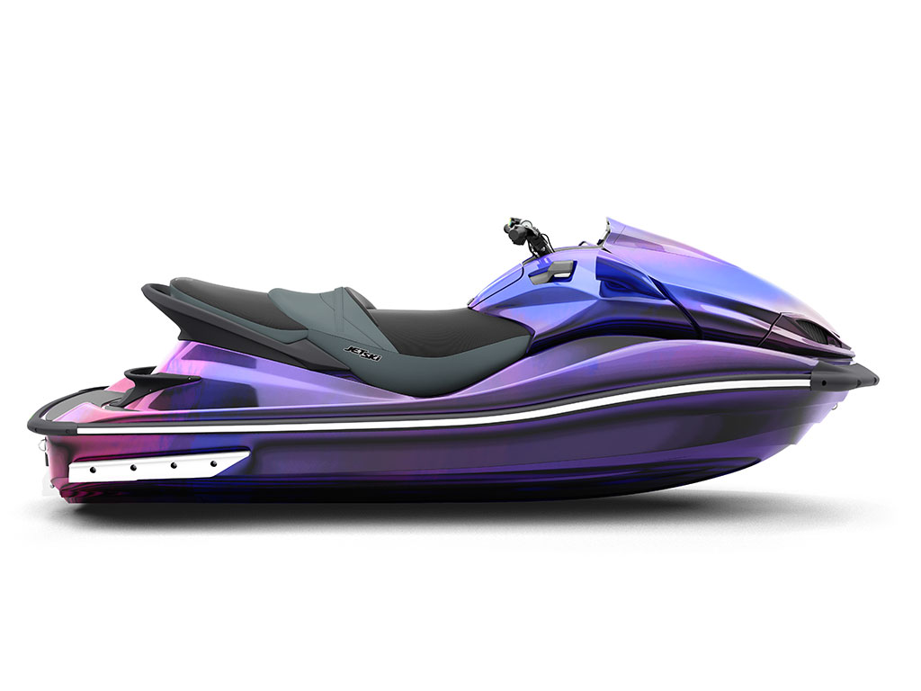 Rwraps Holographic Chrome Purple Neochrome Do-It-Yourself Jet Ski Wraps