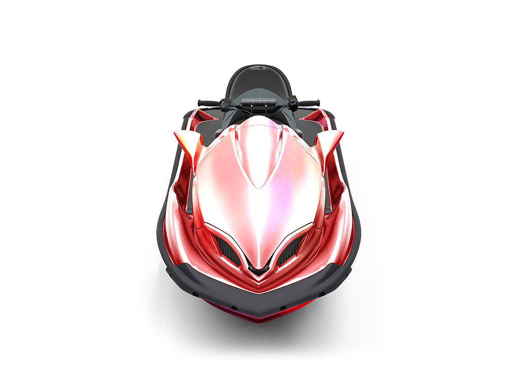 Rwraps Holographic Chrome Red Neochrome DIY Jet Ski Wraps