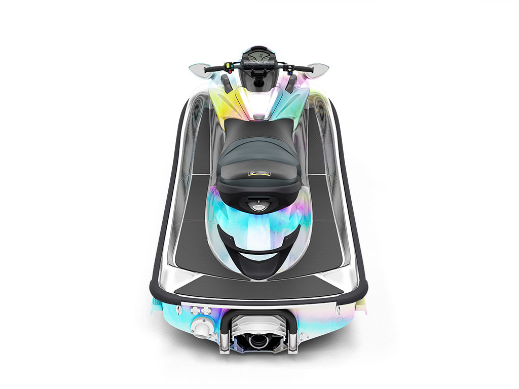 Rwraps Holographic Chrome Silver Neochrome Jet Ski Vinyl Wraps