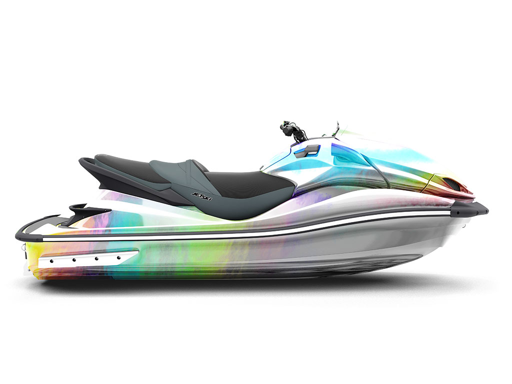 Rwraps Holographic Chrome Silver Neochrome Do-It-Yourself Jet Ski Wraps