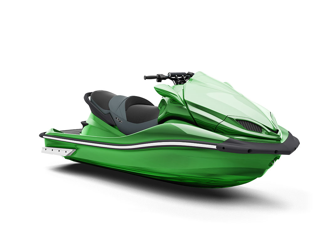 Rwraps™ Matte Chrome Green Vinyl Jet Ski Wrap