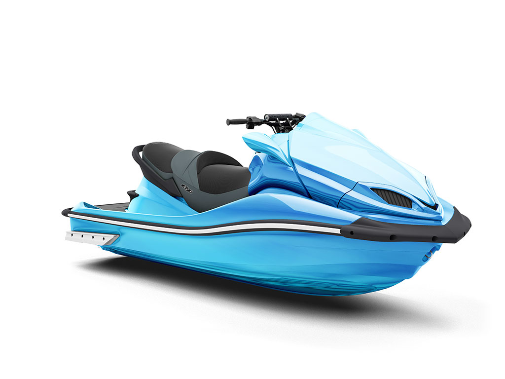 Rwraps™ Matte Chrome Light Blue Vinyl Jet Ski Wrap