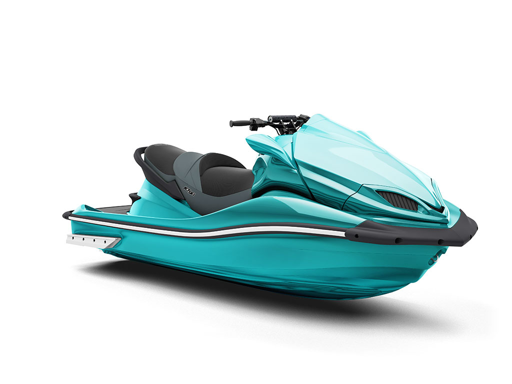 Rwraps™ Matte Chrome Teal Vinyl Jet Ski Wrap