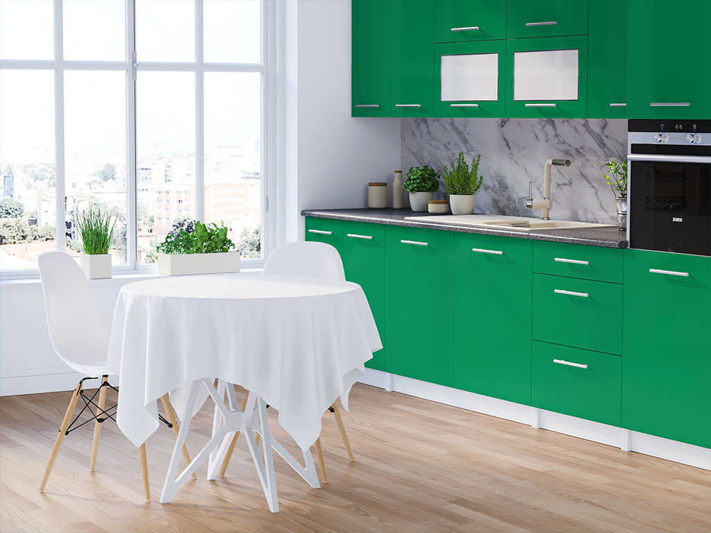3M 1080 Gloss Kelly Green DIY Kitchen Cabinet Wraps