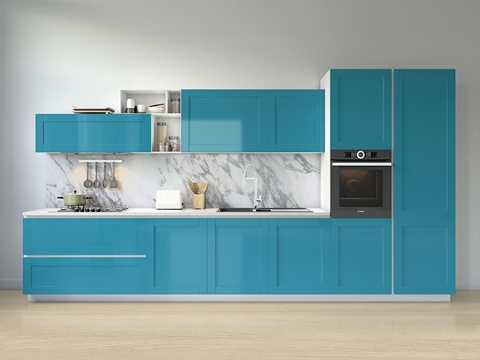 3M™ 2080 Gloss Blue Metallic Kitchen Cabinet Wraps