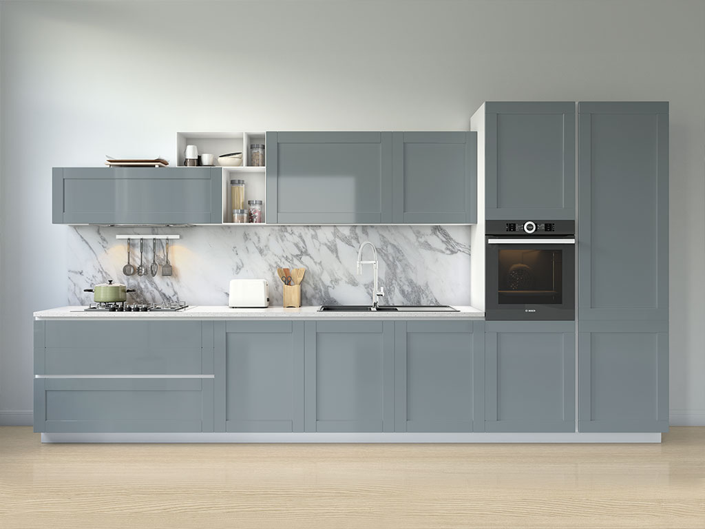 3M 2080 Satin Battleship Gray Kitchen Cabinetry Wraps