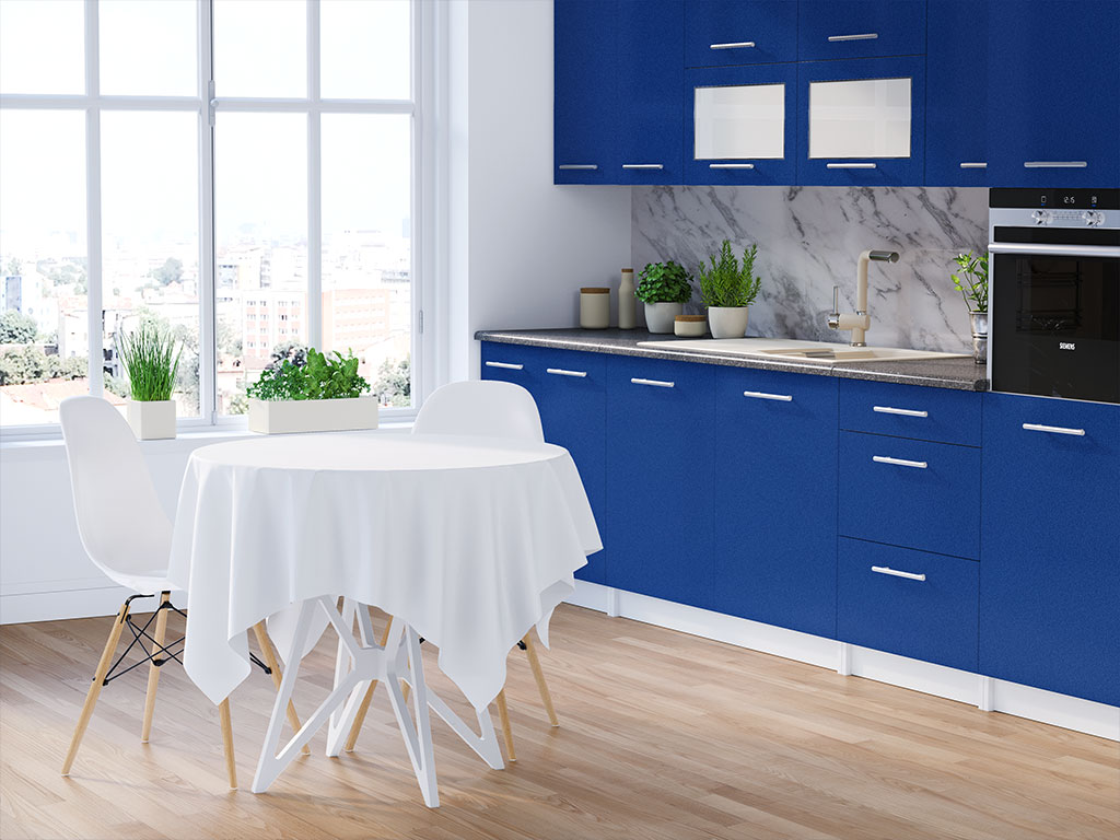 Avery Dennison SW900 Matte Metallic Brilliant Blue DIY Kitchen Cabinet Wraps