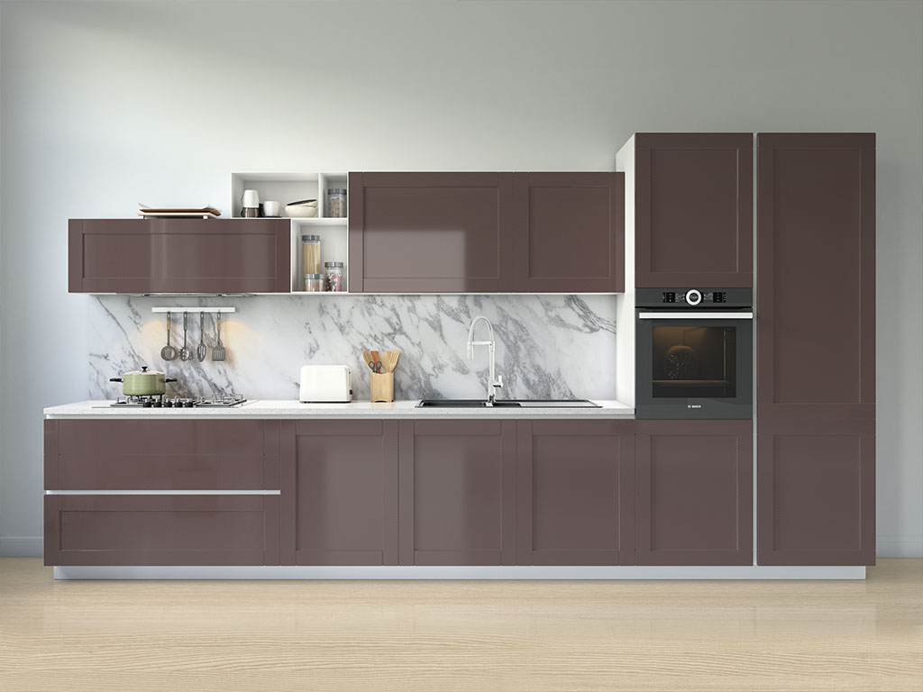 ORACAL 975 Carbon Fiber Brown Kitchen Cabinetry Wraps