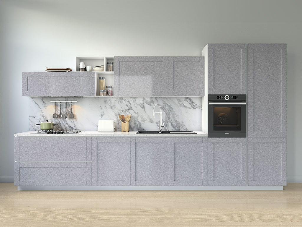 ORACAL 975 Premium Textured Cast Film Cocoon Silver Gray Kitchen Cabinetry Wraps