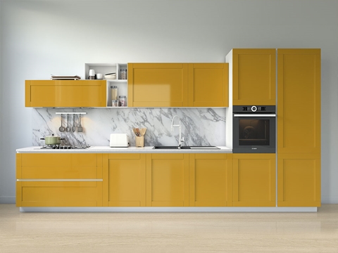 Rwraps™ Gloss Metallic Gold Kitchen Cabinet Wraps