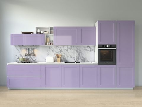 Rwraps™ Gloss Metallic Light Purple Kitchen Cabinet Wraps