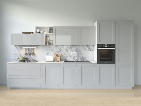 Rwraps™ Gloss Metallic Silver Kitchen Cabinet Wraps