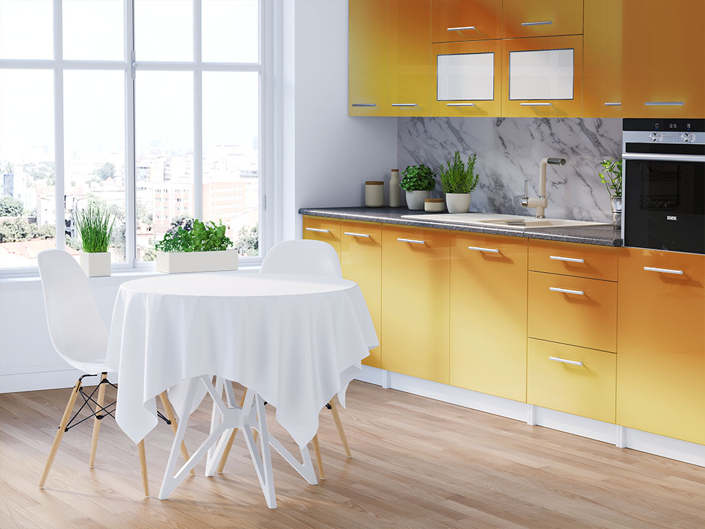 Rwraps Matte Chrome Gold DIY Kitchen Cabinet Wraps