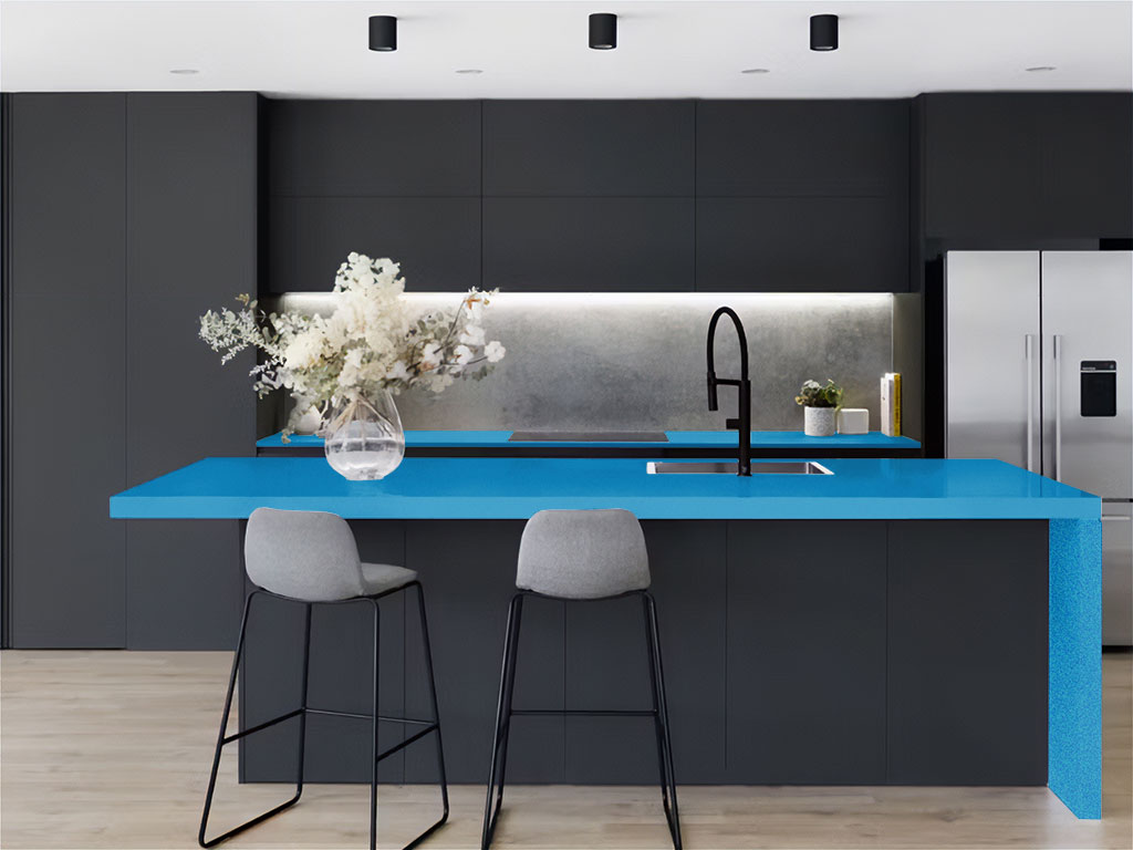 3M™ 1080 Gloss Blue Fire Kitchen Countertop Wraps