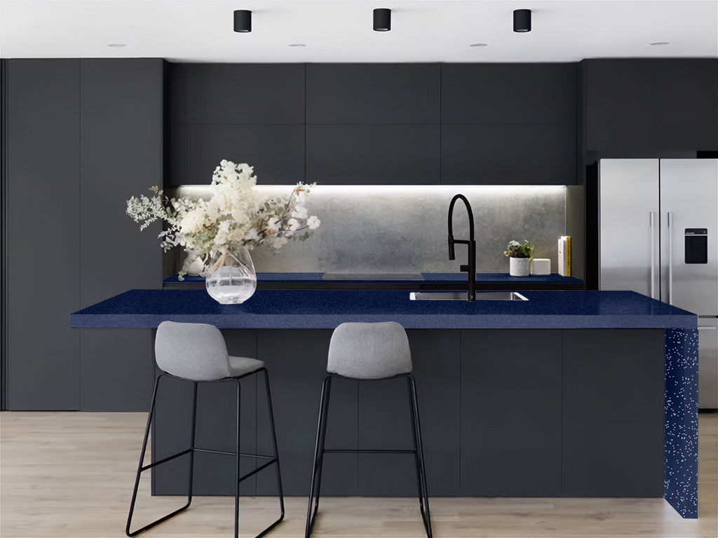 3M 2080 Gloss Midnight Blue Kitchen Countertop Wraps