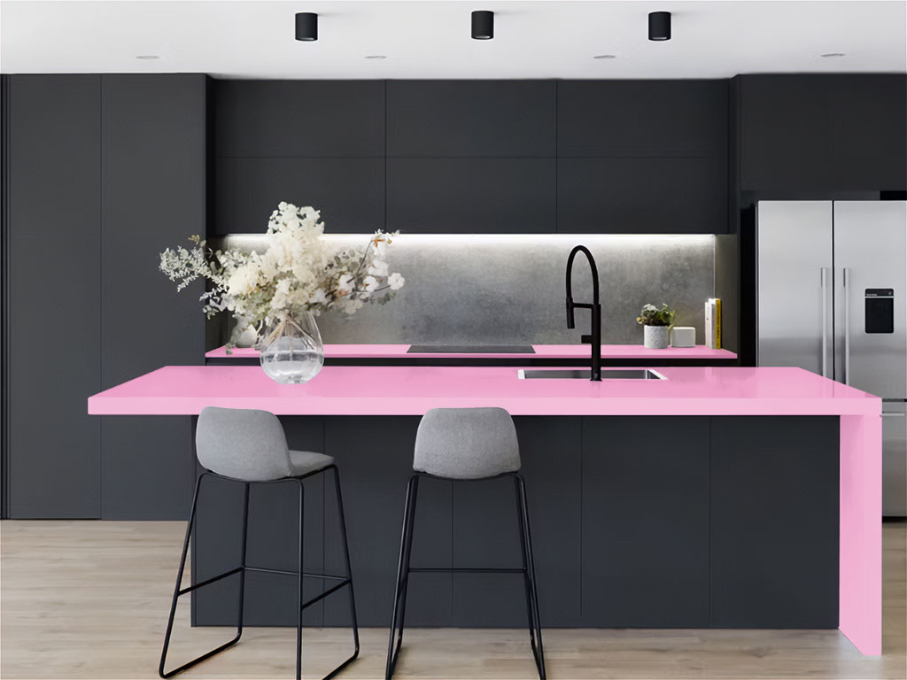 Avery Dennison™ SW900 Satin Bubblegum Pink Kitchen Countertop Wraps