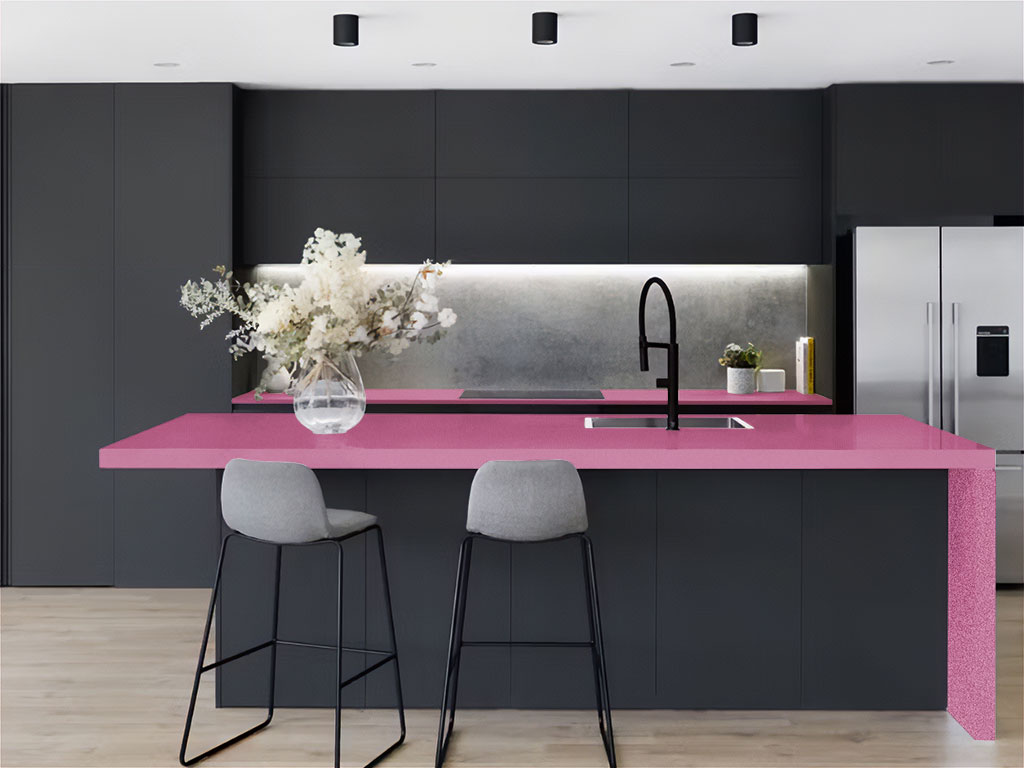 Avery Dennison™ SW900 Matte Metallic Pink Kitchen Countertop Wraps