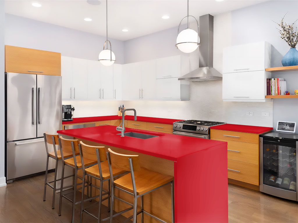 ORACAL 970RA Gloss Red Custom Kitchen Counter Wraps