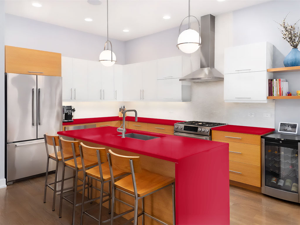 ORACAL 970RA Gloss Chili Red Custom Kitchen Counter Wraps