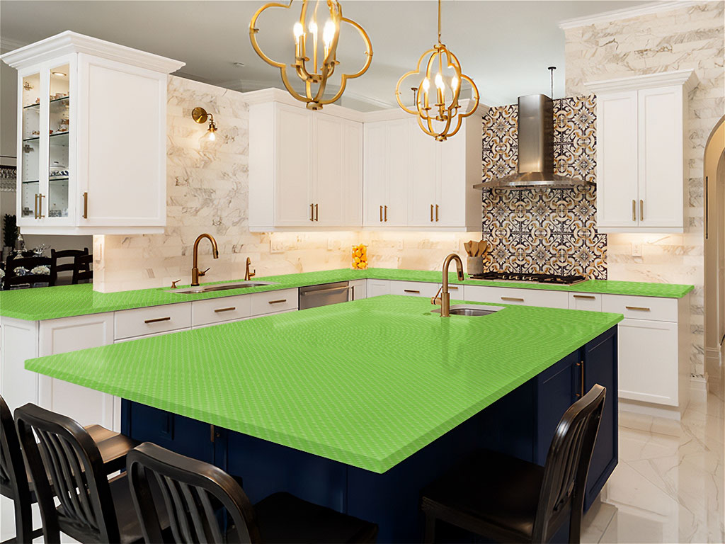 Rwraps 4D Carbon Fiber Green DIY Kitchen Counter Wraps