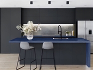 Rwraps Brushed Aluminum Blue Kitchen Countertop Wraps