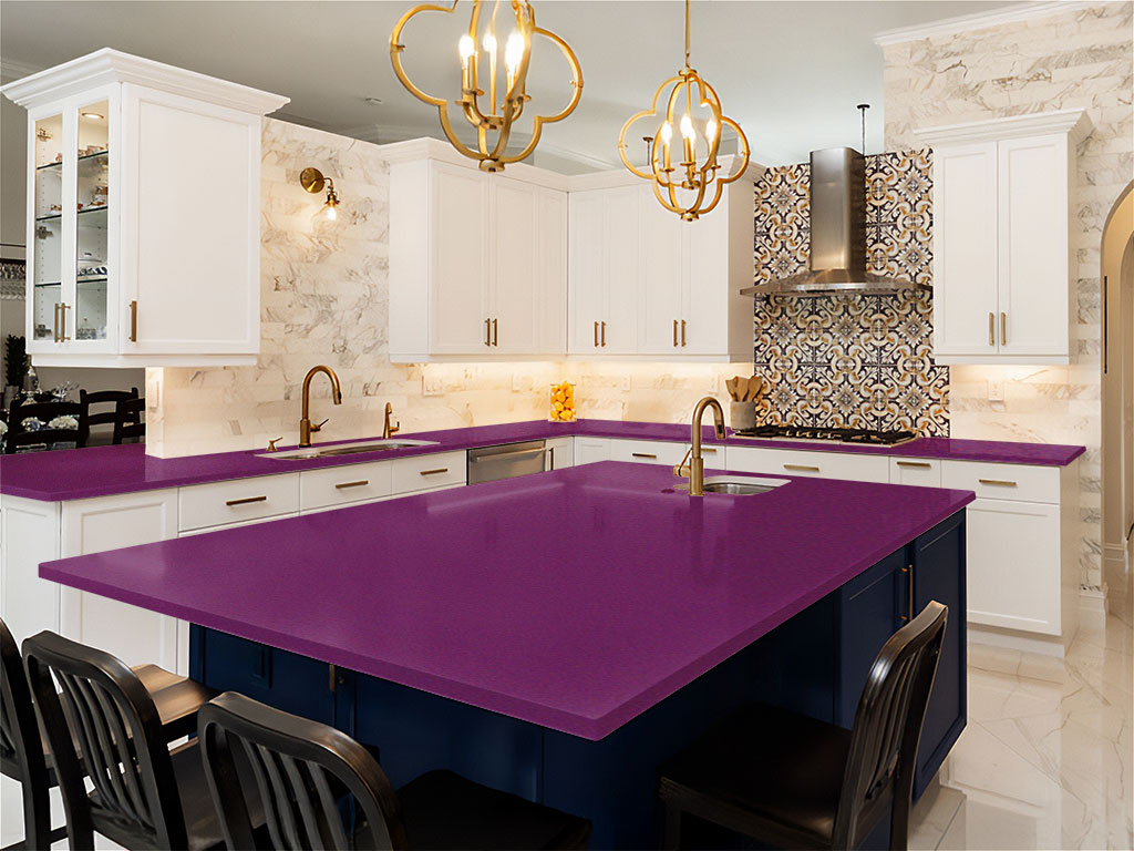 Rwraps Gloss Metallic Grape DIY Kitchen Counter Wraps