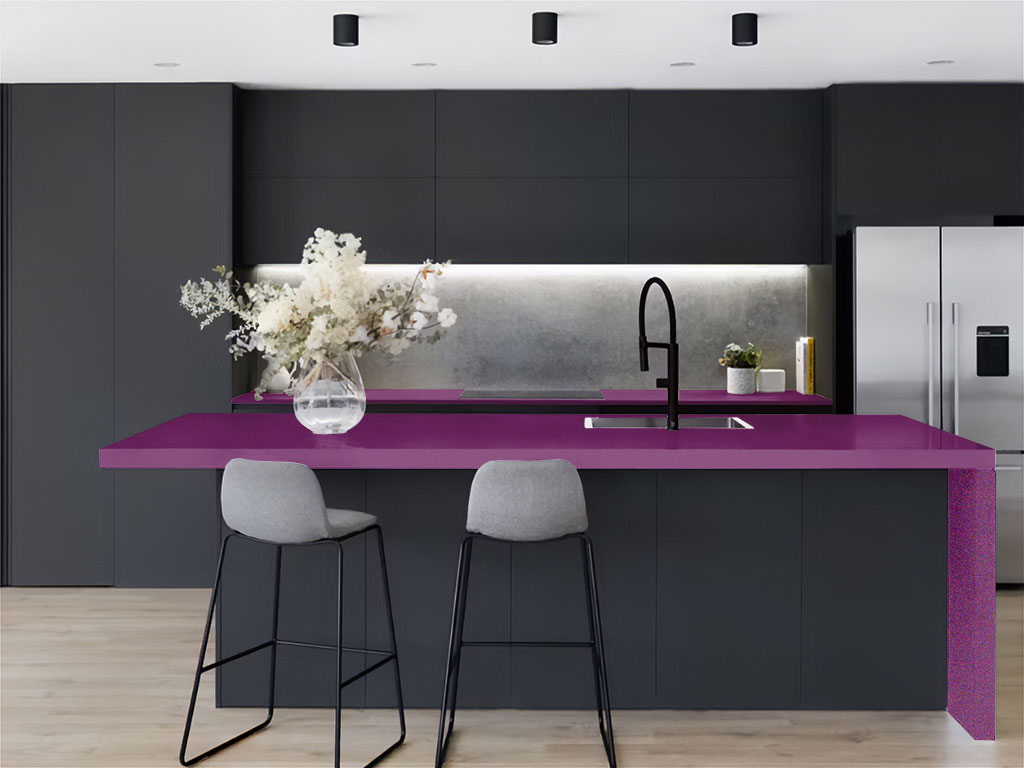 Rwraps™ Gloss Metallic Grape Kitchen Countertop Wraps