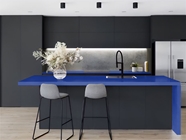 Rwraps Matte Chrome Blue Kitchen Countertop Wraps