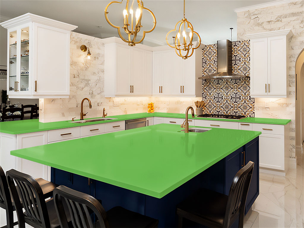 Rwraps Matte Green DIY Kitchen Counter Wraps