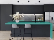 Rwraps Satin Metallic Emerald Green Kitchen Countertop Wraps