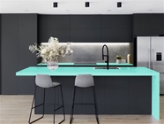 Rwraps Satin Metallic Turquoise Kitchen Countertop Wraps