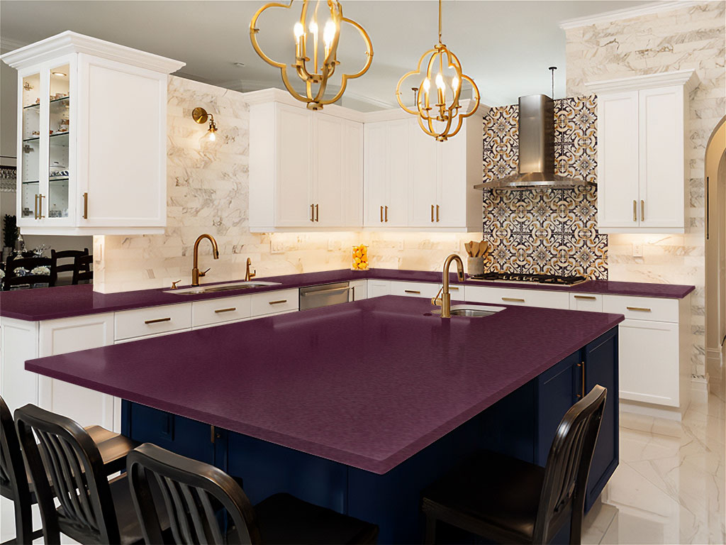 Rwraps Velvet Purple DIY Kitchen Counter Wraps