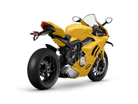 Rwraps 3D Carbon Fiber Yellow DIY Motorcycle Wraps