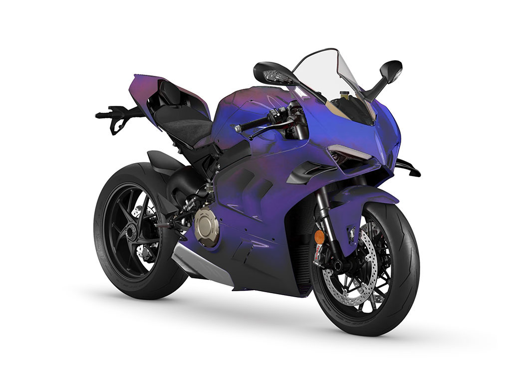 Rwraps™ Holographic Chrome Purple Neochrome Motorcycle Wraps
