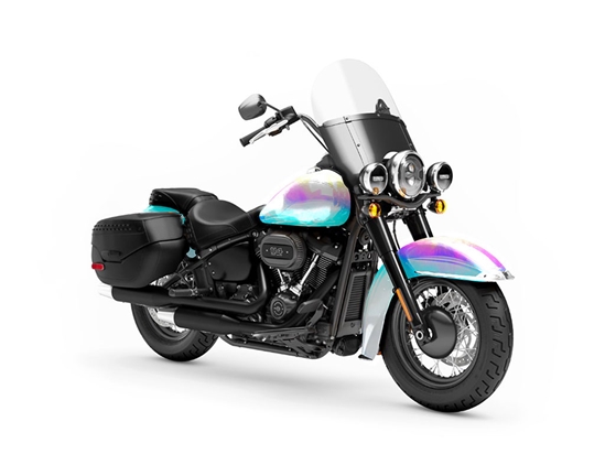 Rwraps Holographic Chrome Silver Neochrome Do-It-Yourself Motorcycle Wraps