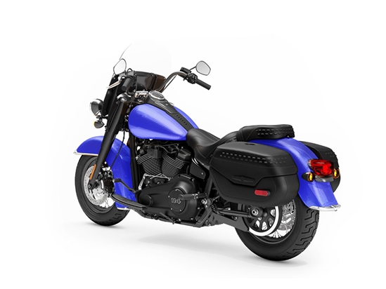 Rwraps Matte Chrome Blue Motorcycle Vinyl Wraps