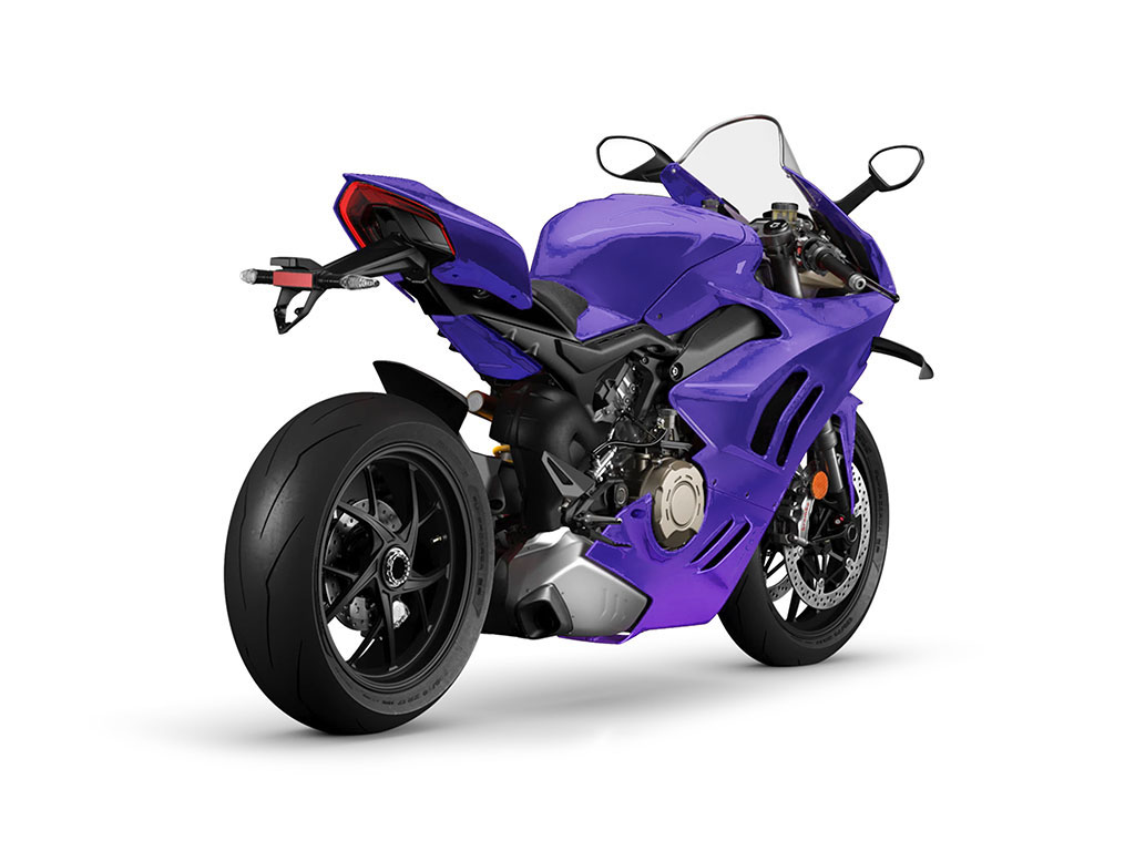 Rwraps Matte Chrome Purple Motorcycle Wraps Bike Wraps