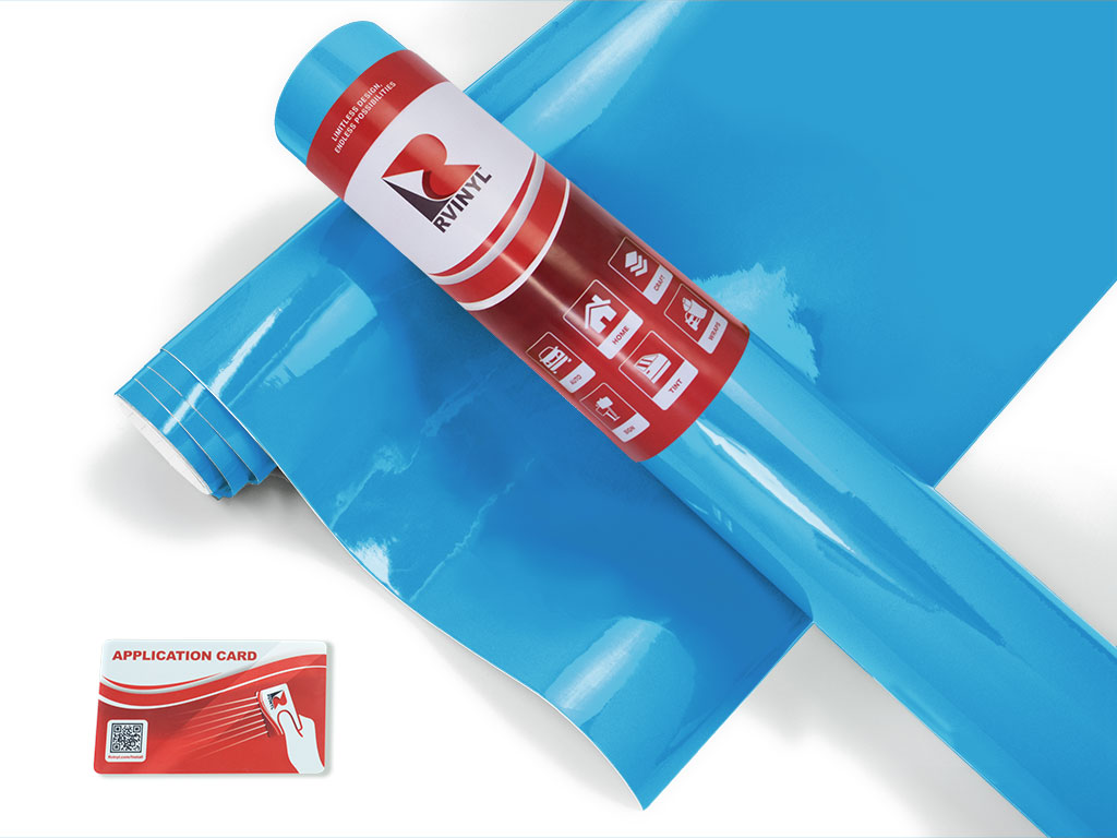 ORACAL 970RA Gloss Ice Blue Motorcycle Wrap Color Film