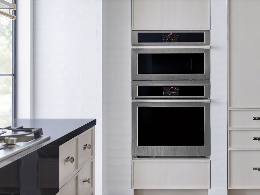 Rwraps Brushed Aluminum Gray DIY Built-In Oven Wraps