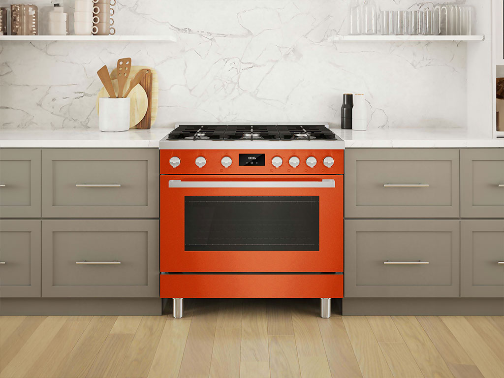 Rwraps Gloss Metallic Fire Orange Oven Wraps