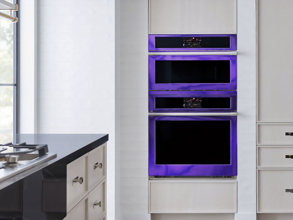 Rwraps Matte Chrome Purple DIY Built-In Oven Wraps